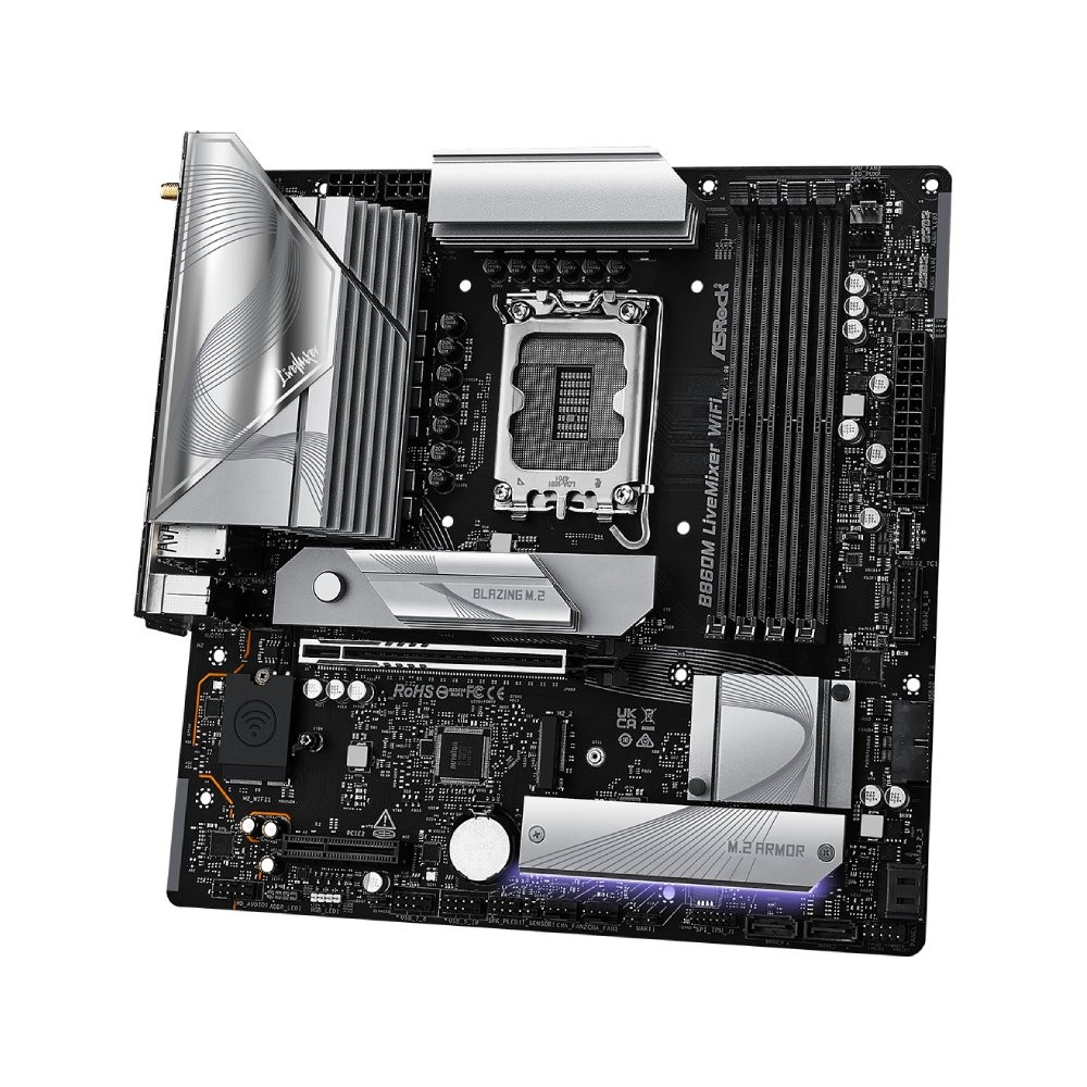เมนบอร์ด ASROCK B860M LiveMixer WiFi DDR5 LGA1851