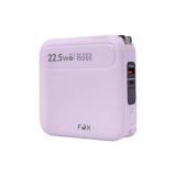 พาวเวอร์แบงค์ FOX 15,000 mAh LED Display Built-In Cable 3-in-1 22.5W UP1501 (CCC) Purple