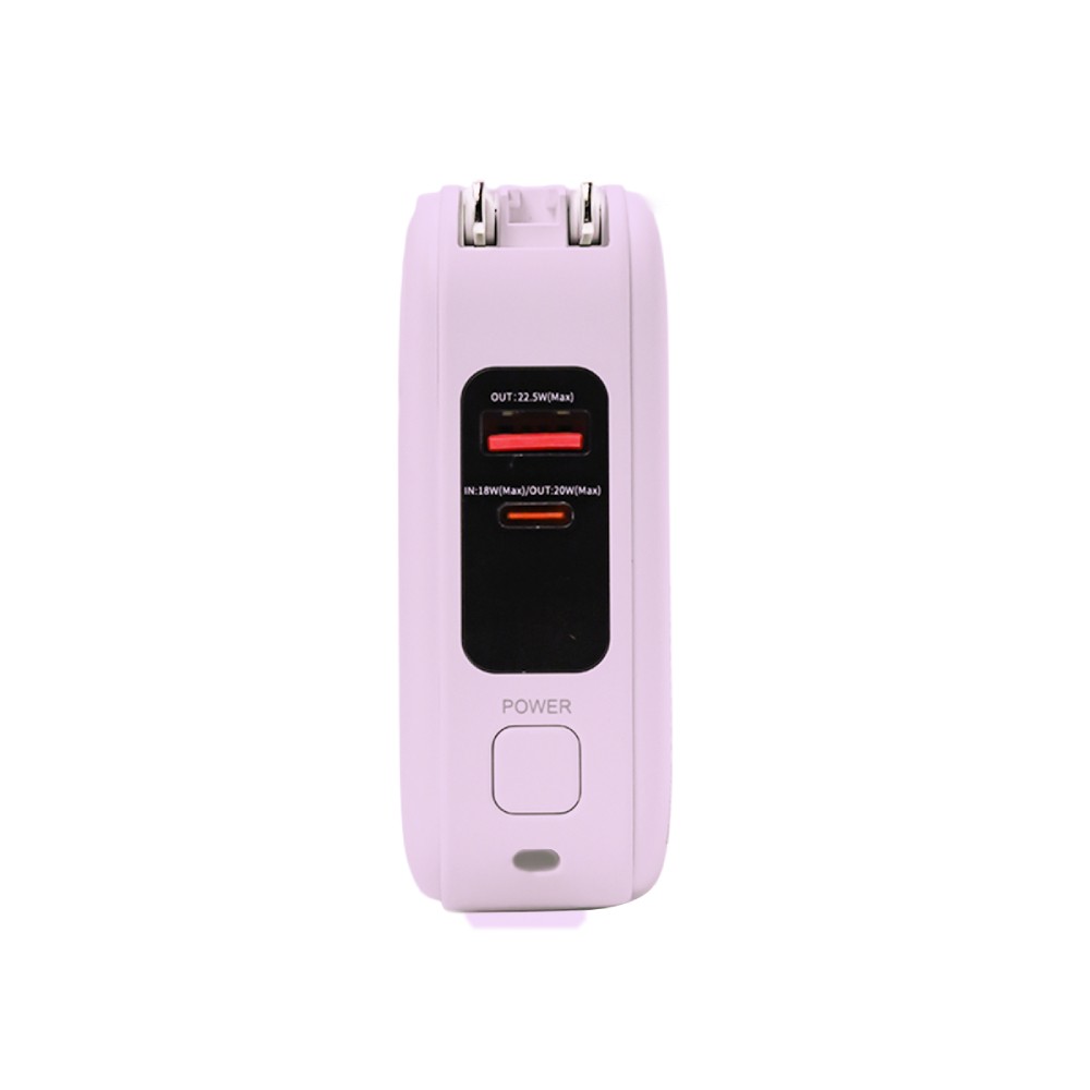 พาวเวอร์แบงค์ FOX 15,000 mAh LED Display Built-In Cable 3-in-1 22.5W UP1501 (CCC) Purple