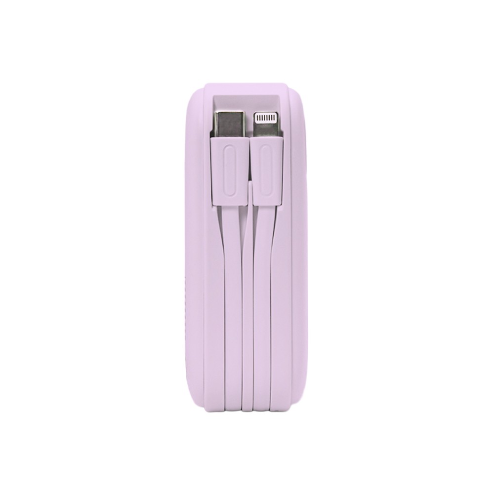 พาวเวอร์แบงค์ FOX 15,000 mAh LED Display Built-In Cable 3-in-1 22.5W UP1501 (CCC) Purple