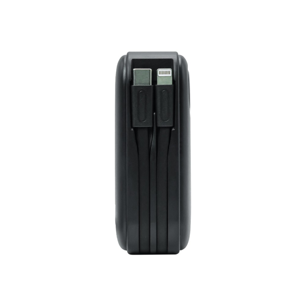 พาวเวอร์แบงค์ FOX 15,000 mAh LED Display Built-In Cable 3-in-1 22.5W UP1501 (CCC) Black