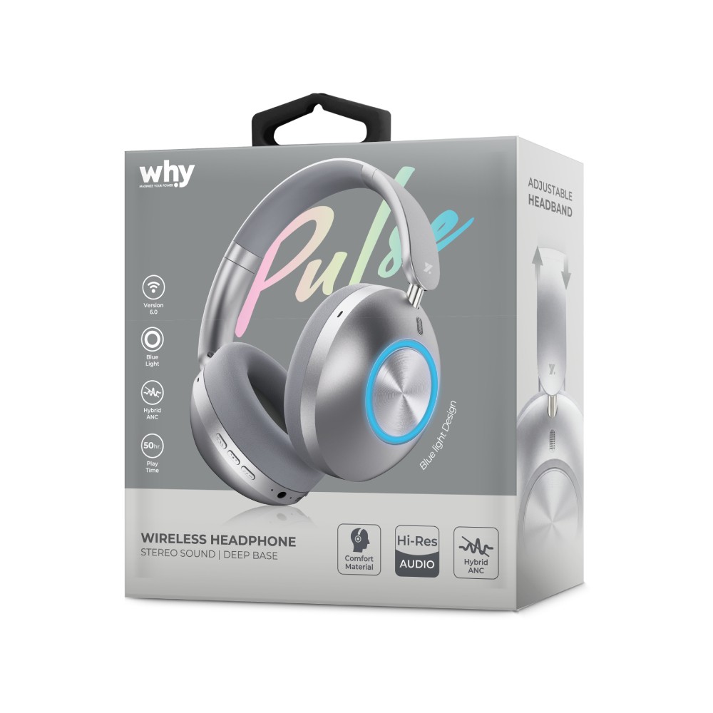 หูฟัง Why Headphone Wireless Pulse EP-3243 Gray