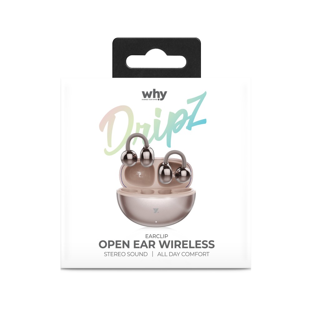 หูฟัง Why Open Ear Dripz TWS Earclip EP-3204 Beige