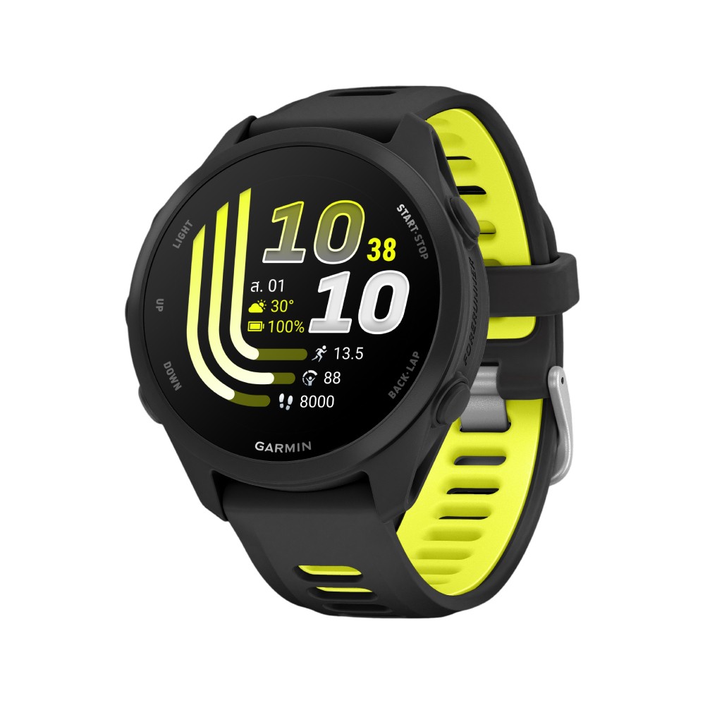 สมาร์ทวอทช์ Garmin Forerunner 170 Black with Black/Amp Yellow Band