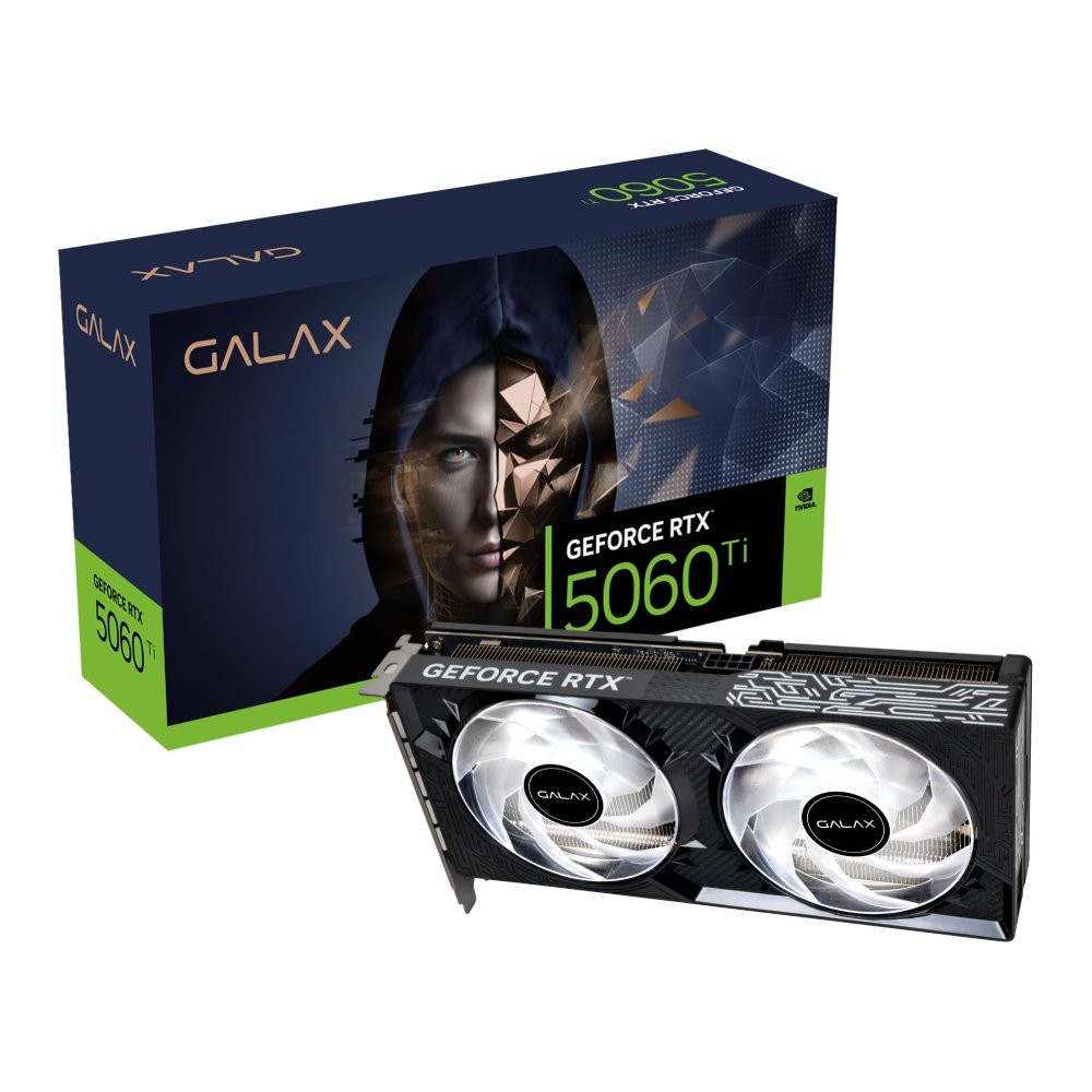 การ์ดจอ GALAX GeForce RTX 5060 Ti 1-Click OC V2 16GB GDDR7 128-bit