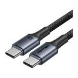สายชาร์จ VENTION USB-C to USB-C Cable DATA 60W 1.5M Black (TSFBG)