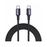 สายชาร์จ VENTION USB-C to USB-C Cable DATA 60W 1.5M Black (TSFBG)