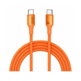 สายชาร์จ VENTION USB-C to USB-C Cable DATA 60W 1.5M Orange (TSFOG)