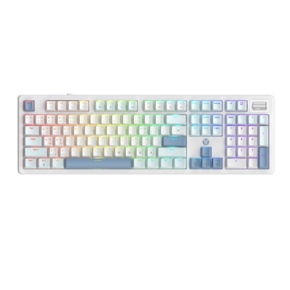 คียบอร์ดเกมมิ่ง Fantech Gaming Keyboard MK895 Wireless (Yellow Switch) White