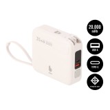 พาวเวอร์แบงค์ Blue Box 20000 mAh built-in Lightning/USB-C PD35W White (EP-P203)(CCC)