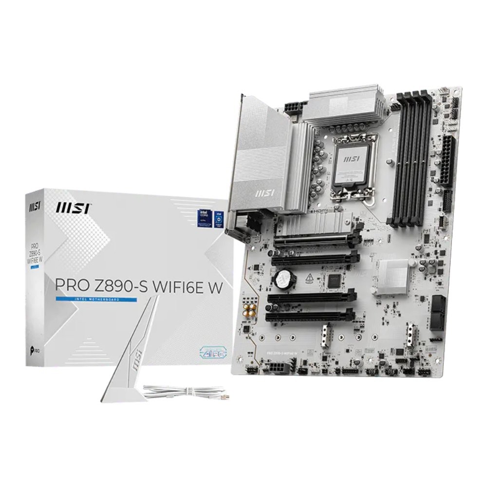 เมนบอร์ด MSI PRO Z890-S WiFi6E White DDR5 LGA-1851
