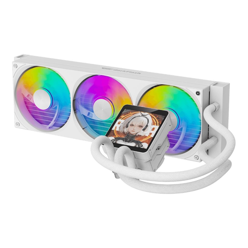 ชุดระบายความร้อนซีพียู DARKFLASH DV360S MAX CPU Liquid Cooler White (DF-AIO-DV360SMAX-W)