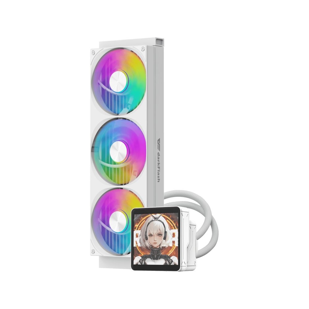 ชุดระบายความร้อนซีพียู DARKFLASH DV360S MAX CPU Liquid Cooler White (DF-AIO-DV360SMAX-W)