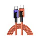 UGREEN X ROV สายชาร์จ USB-C to USB-C Cable 100W 1M. Orange (95188)