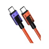 UGREEN X ROV สายชาร์จ USB-C to USB-C Cable 100W 1M. Orange (95188)