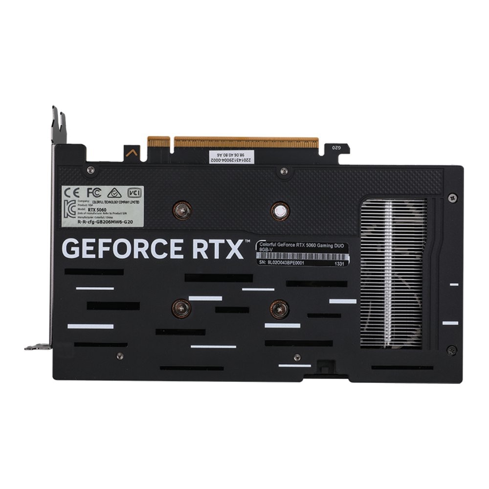 การ์ดจอ COLORFUL GeForce RTX 5060 Gaming DUO 8GB-V GDDR7 128-bit