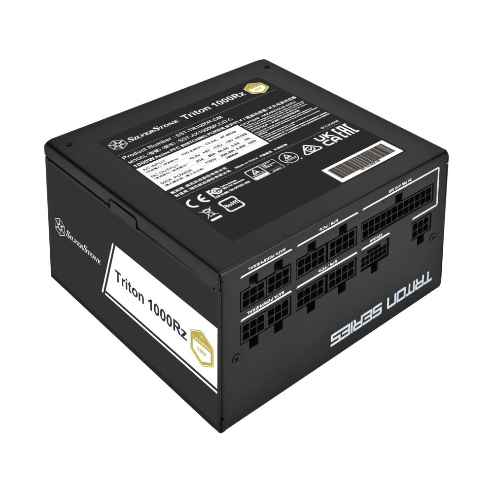 พาวเวอร์ซัพพลาย SILVERSTONE Triton 1000Rz Cybenetics Gold 1000W PCIe 5 (SST-TR1000R-GM)