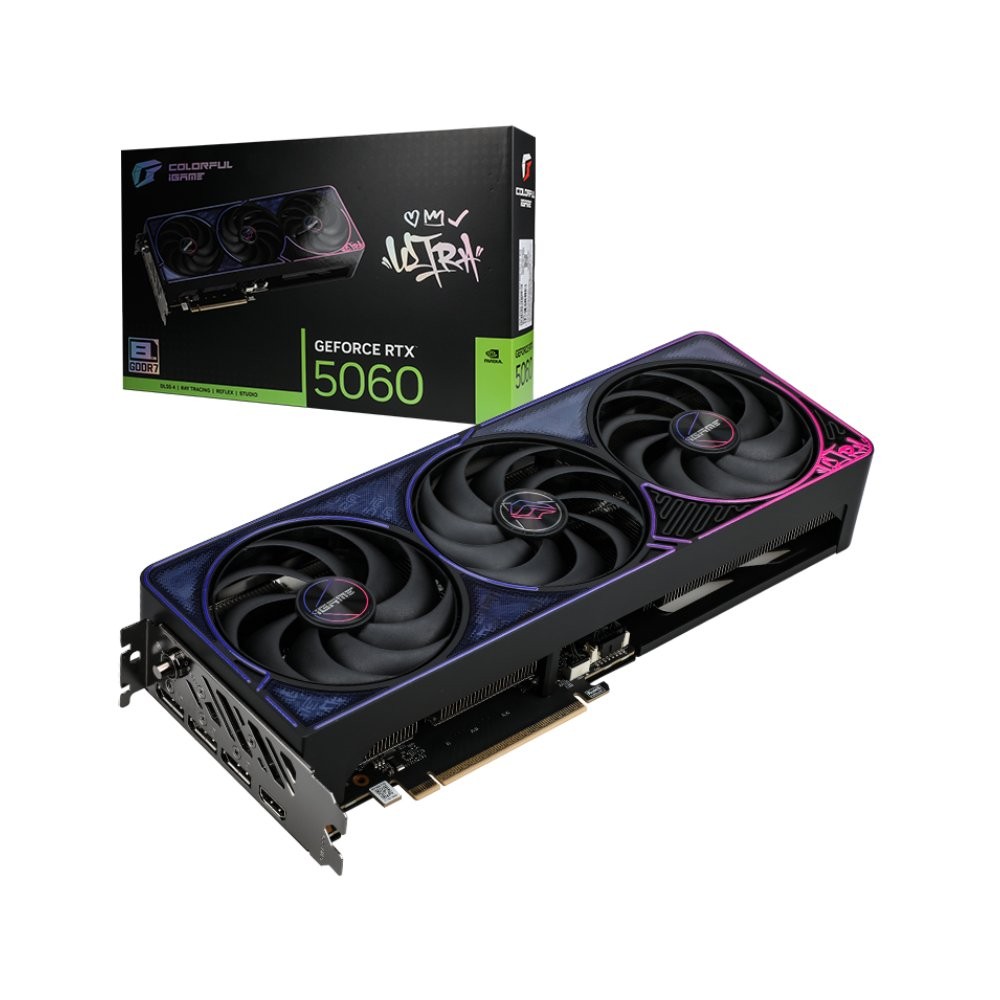 การ์ดจอ COLORFUL iGame GeForce RTX 5060 Ultra OC 8GB-V GDDR7 128-bit