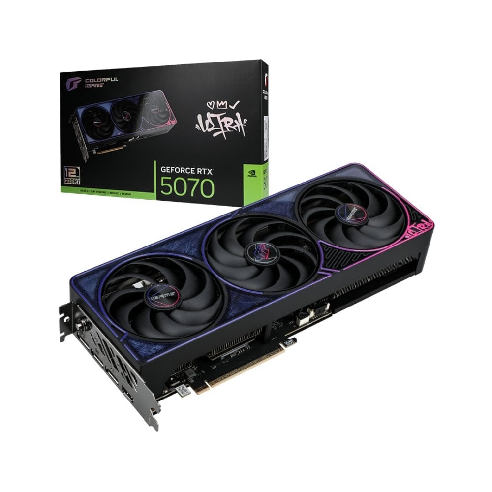 การ์ดจอ COLORFUL iGame GeForce RTX 5070 Ultra OC 12GB-V GDDR7 192-bit