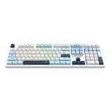 คีย์บอร์ดเกมมิ่ง Signo Gaming Keyboard RGB NARZISS KB-734WB White/Sky Blue