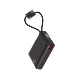 พาวเวอร์แบงค์ TECHPRO 10,000 mAh Built-in Cable PB10-D Black