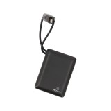 พาวเวอร์แบงค์ TECHPRO 10,000 mAh Built-in Cable PB10-D Black