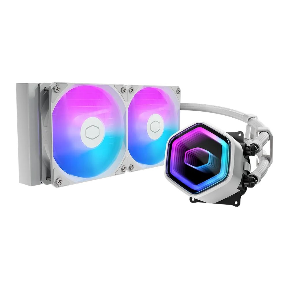 ชุดระบายความร้อนซีพียู COOLER MASTER MasterLiquid 240 Core II White Edition (MLW-D24M-A18PA-RW)