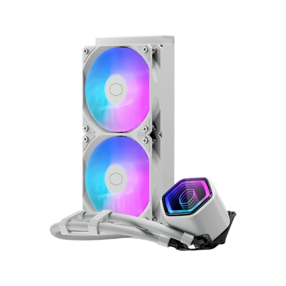 ชุดระบายความร้อนซีพียู COOLER MASTER MasterLiquid 240 Core II White Edition (MLW-D24M-A18PA-RW)