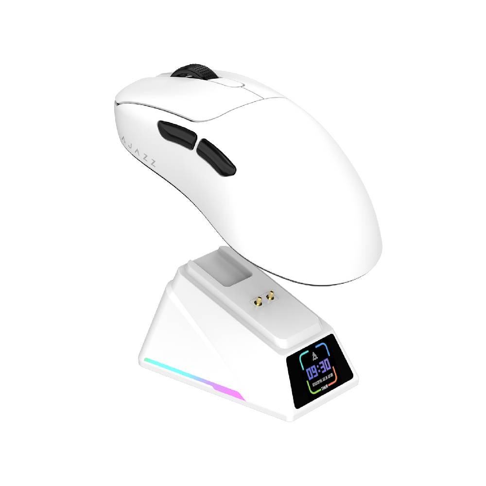 เมาส์เกมมิ่ง Ajazz Gaming Mouse AJ179P MC PRO Wired + 2.4GHz + BT White