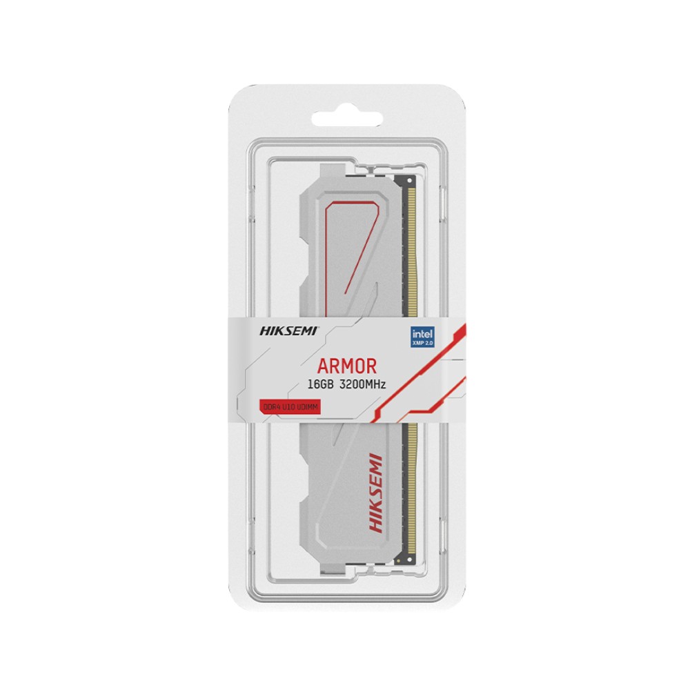 แรมพีซี HIKSEMI Ram PC U-DIMM Armor DDR4 16GB/3200MHz (16x1) - HSC416U32J2 White