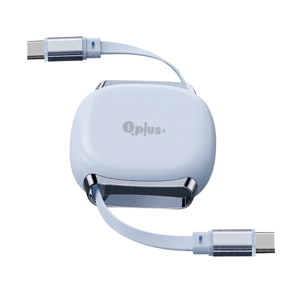 สายชาร์จ QPLUS USB-C to USB-C Cable SwiftRoll 240W 1M Blue