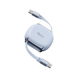 สายชาร์จ QPLUS USB-C to USB-C Cable SwiftRoll 240W 1M Blue