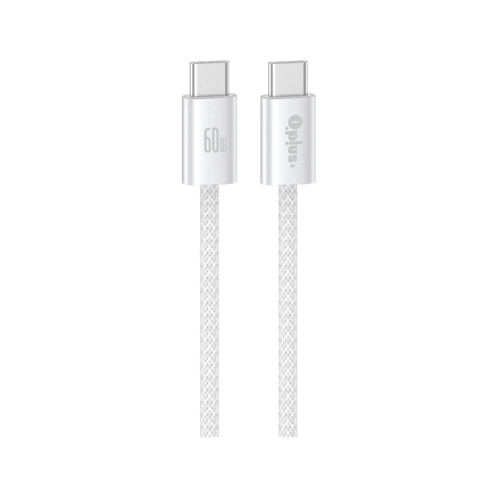 สายชาร์จ QPLUS USB-C to USB-C Cable 60W 1M. White (T6)