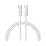 สายชาร์จ QPLUS USB-C to USB-C Cable 60W 1M. White (T6)