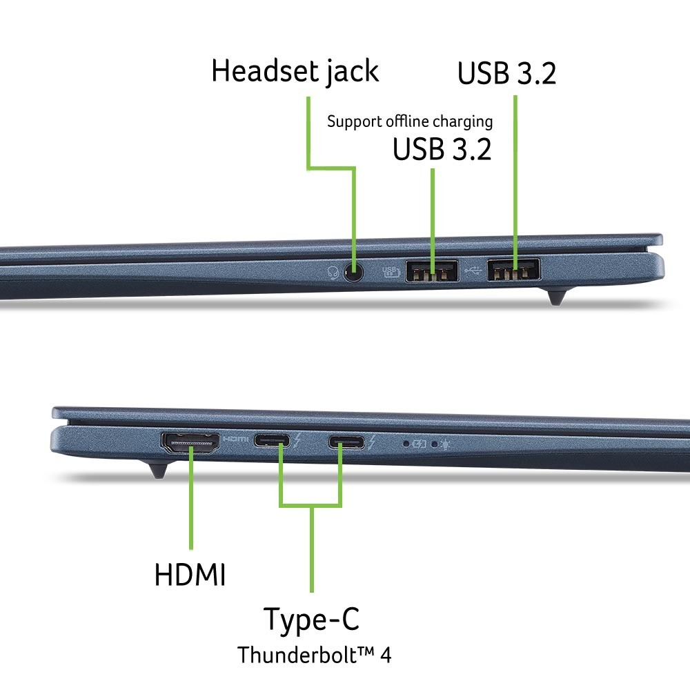 โน๊ตบุ๊ค Acer Swift Edge 16 AI SFE16-I51-73UQ Blue
