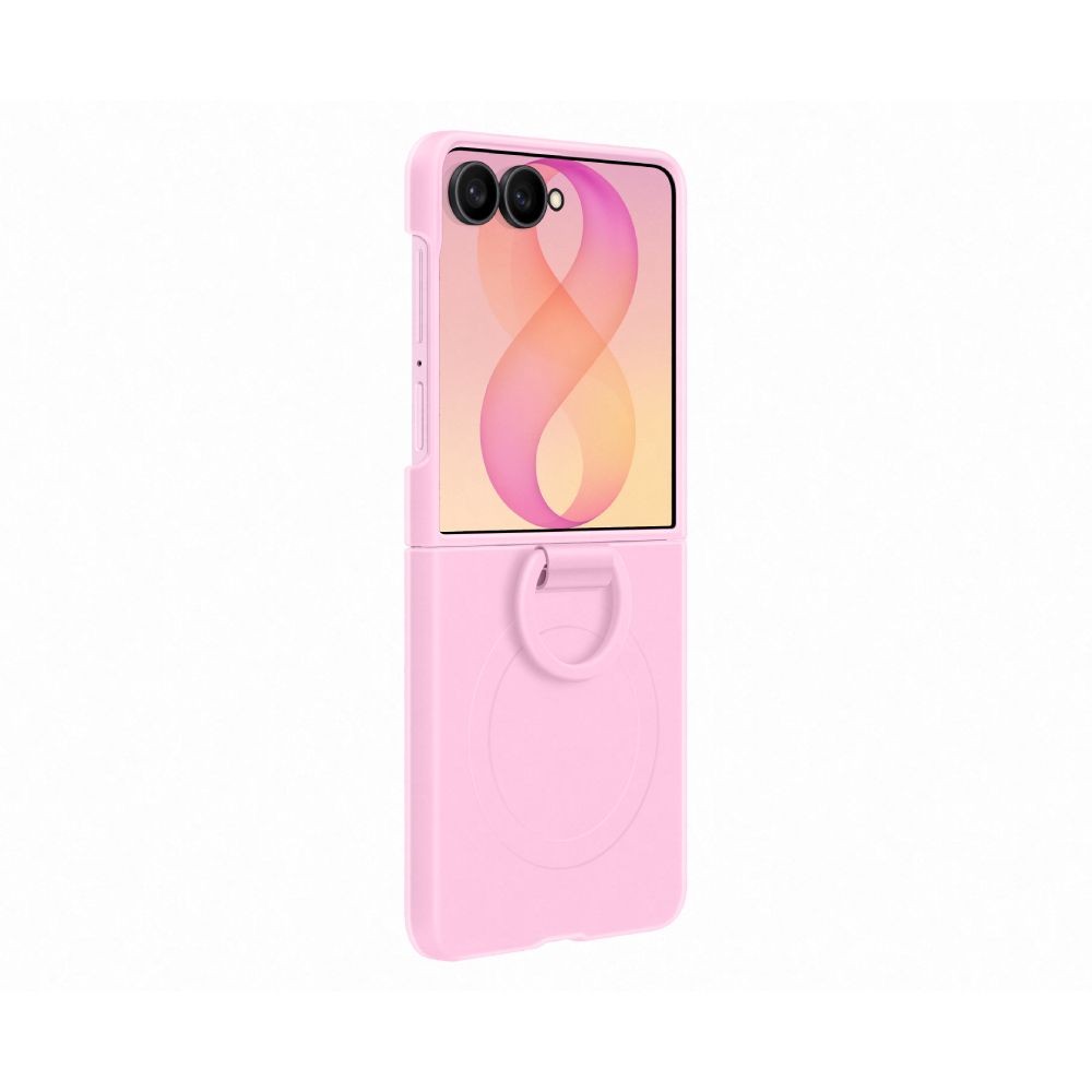 เคส Samsung Galaxy Z Flip8 Silicone Ring Magnet Case Pink