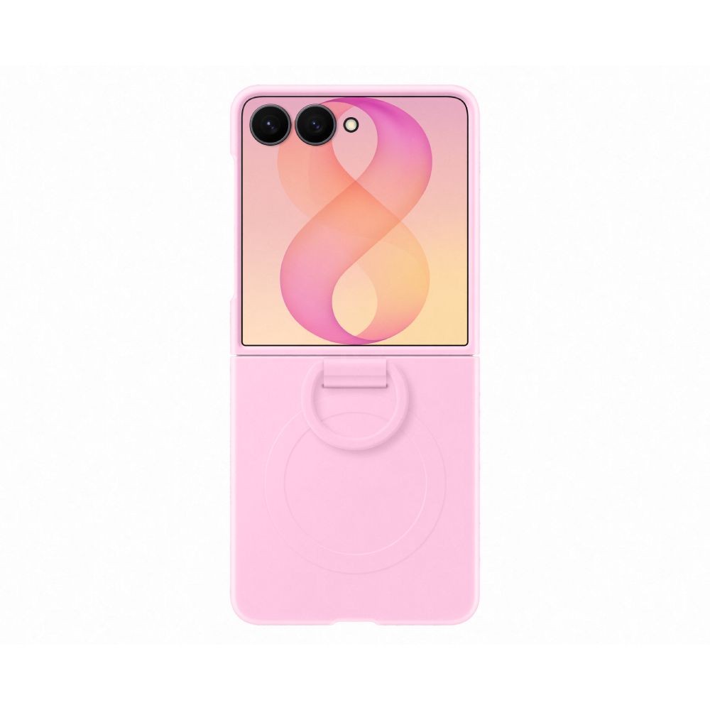 เคส Samsung Galaxy Z Flip8 Silicone Ring Magnet Case Pink