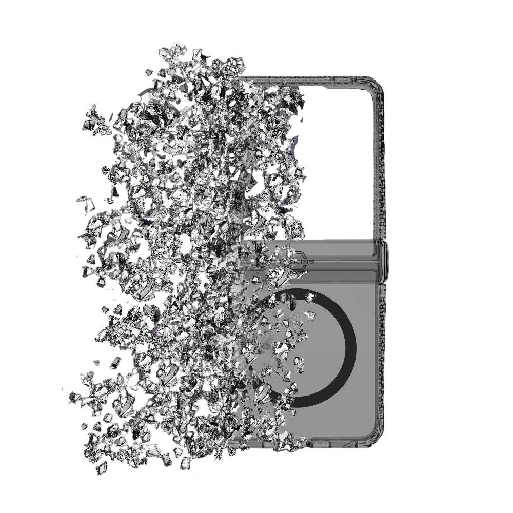 เคส ITSKINS Samsung Galaxy Z Flip 8 MagSafe Hybrid Clear Smoke
