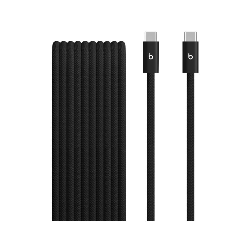Beats 240W USB-C to USB-C Braided Cable (3 m / 10 ft) - Bolt Black