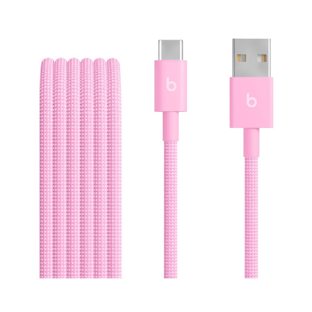 Beats USB-A to USB-C Woven Cable (1.5 m) - Pink