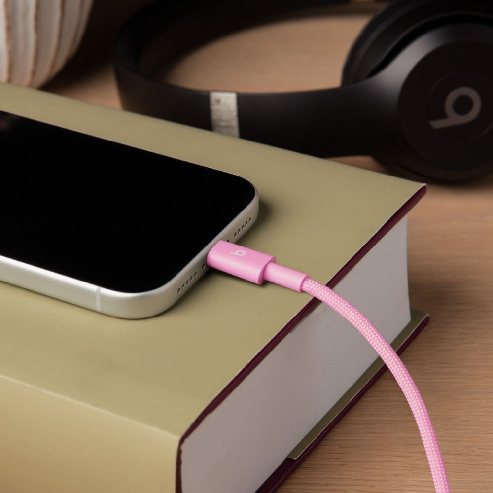 Beats USB-A to USB-C Woven Cable (1.5 m) - Pink