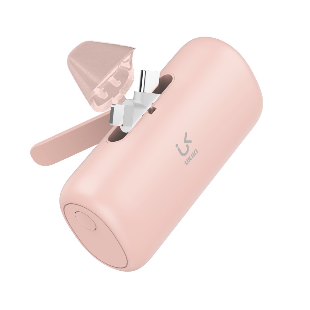 พาวเวอร์แบงค์ Ukiki 5,000 mAh Type-C/Lightning Capsule KP05CL-01 Pro (CCC) Pink