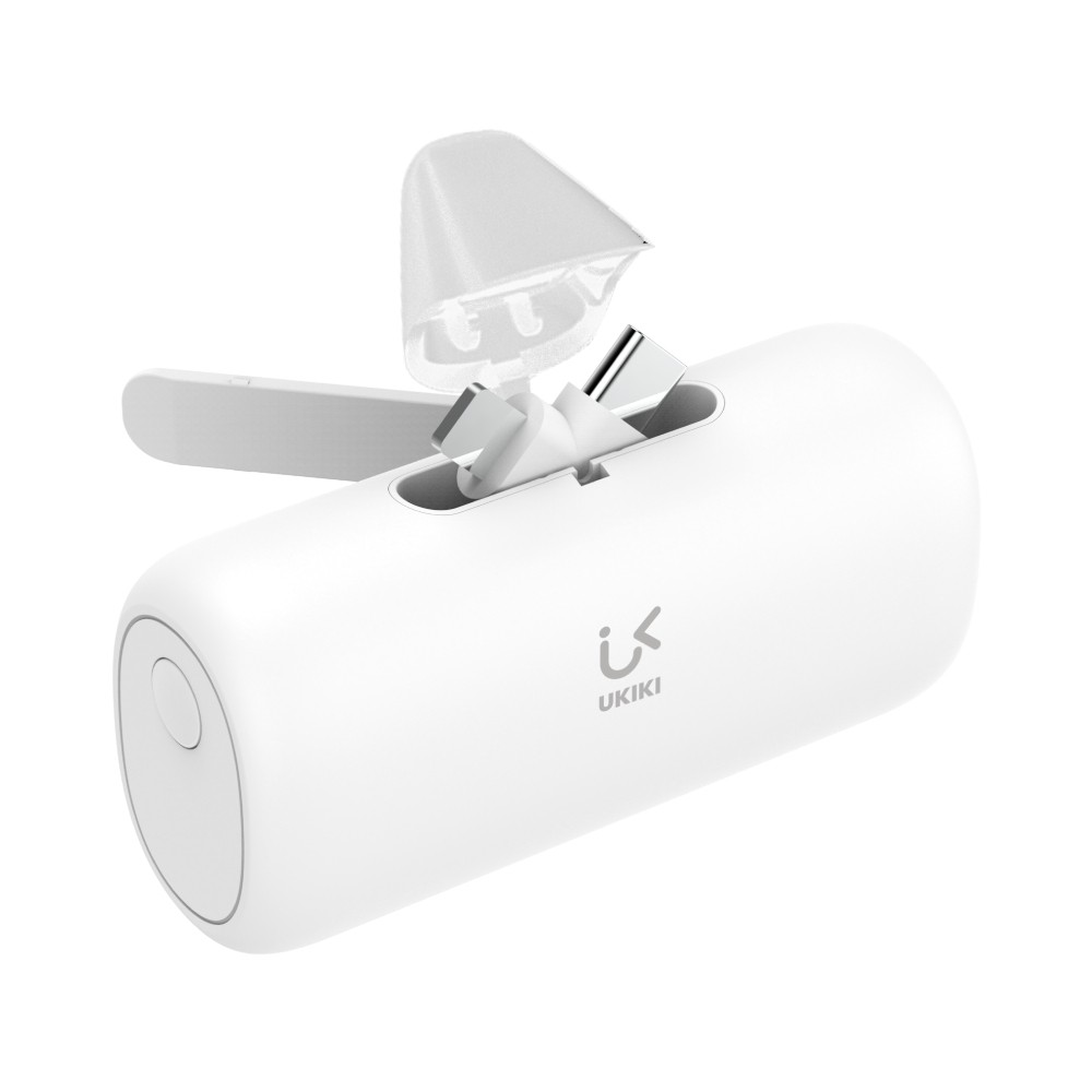 พาวเวอร์แบงค์ Ukiki 5,000 mAh Type-C/Lightning Capsule KP05CL-01 Pro (CCC) White