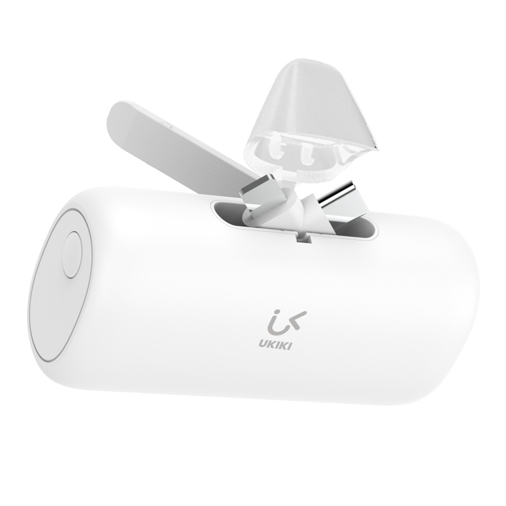 พาวเวอร์แบงค์ Ukiki 5,000 mAh Type-C/Lightning Capsule KP05CL-01 Pro (CCC) White