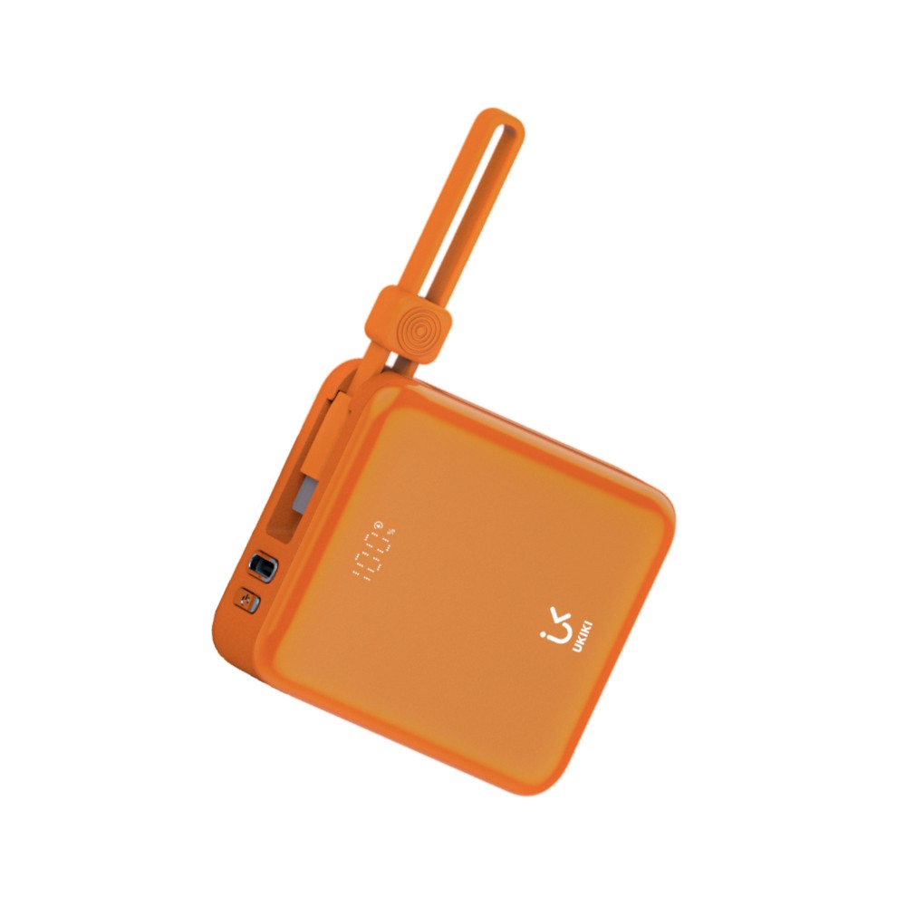 พาวเวอร์แบงค์ Ukiki 10,000 mAh PD22.5W Mini Fast Wireless K06 (CCC) Orange
