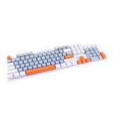 คีย์บอร์ดเกมมิ่ง Nubwo X62 Rhiannon Mini RGB (White/Gray/Orange) Red Switch