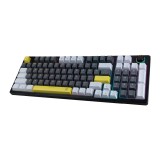คีย์บอร์ดเกมมิ่ง Nubwo X801 Eleanor CIY 96 Key (Gray/White) Blue Switch Design E
