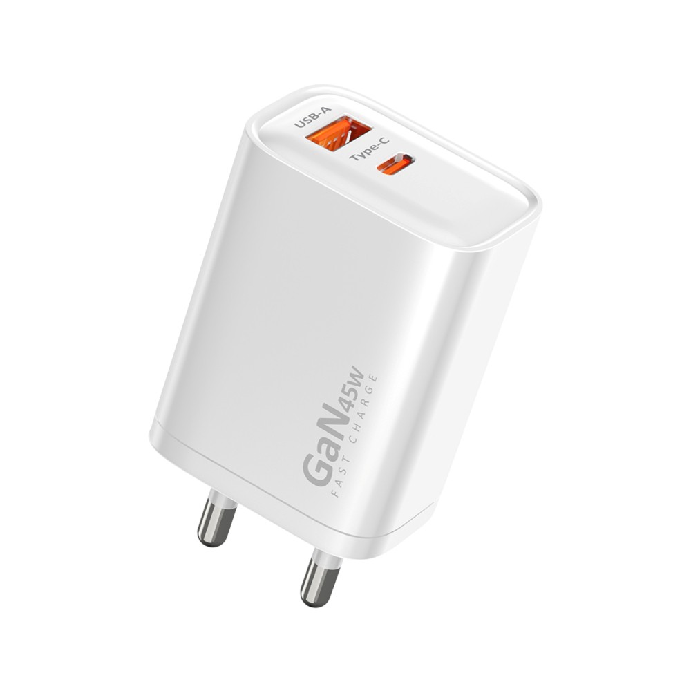 อะแดปเตอร์ ASAKI Wall USB Charger 1 USB-A / 1 USB-C (PD45W) (A-2440D) (TISI)