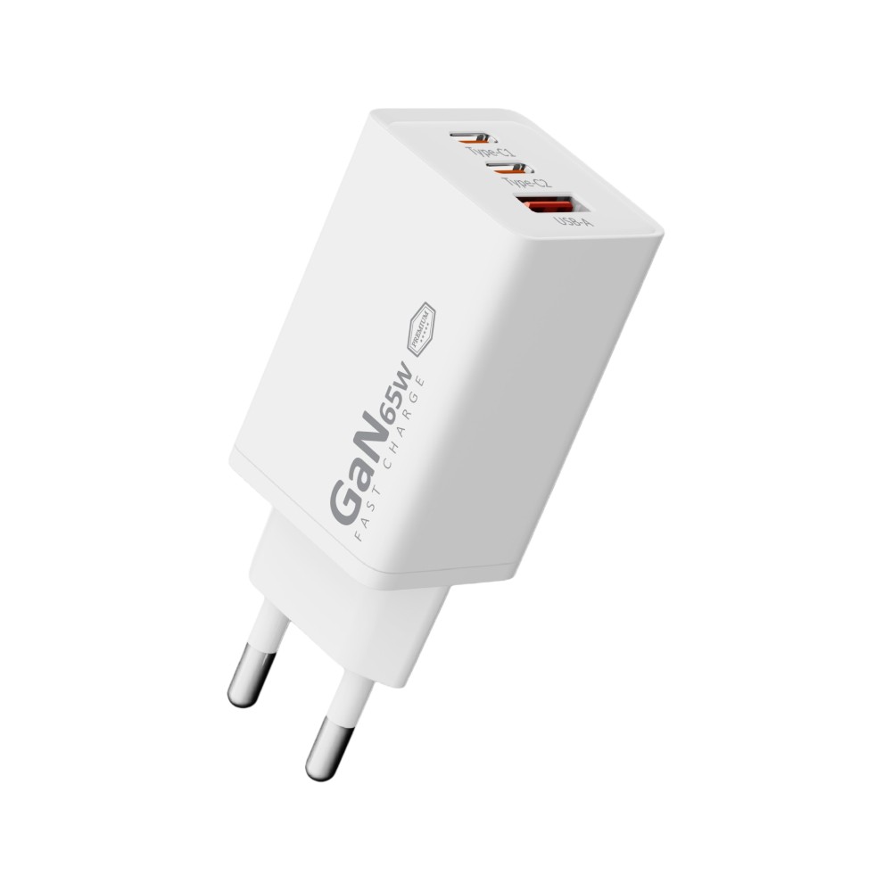 อะแดปเตอร์ ASAKI Wall USB Charger 1 USB-A / 2 USB-C (PD65W) (A-2465D) (TISI)