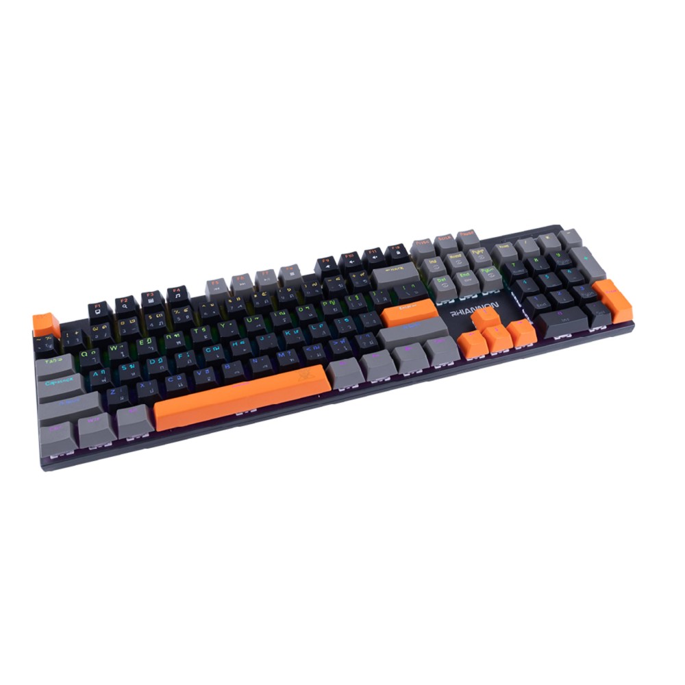 คีย์บอร์ดเกมมิ่ง Nubwo X62 Rhiannon (Black/Gray/Orange) Blue Switch